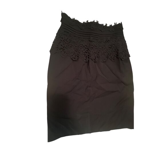 Girls From Savoy Black Lace Overlay Pencil Skirt Size 6 - Picture 2 of 4